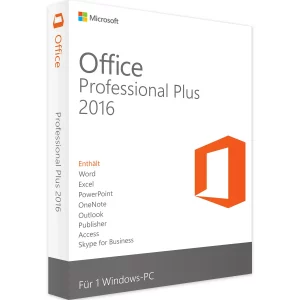 Microsoft Office 2016 Professional Plus Vollversion für Windows I Blitz-E-Mail-Versand