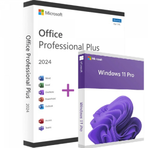 Microsoft Office 2024 Professional Plus + Windows 11 Pro (Bundle)