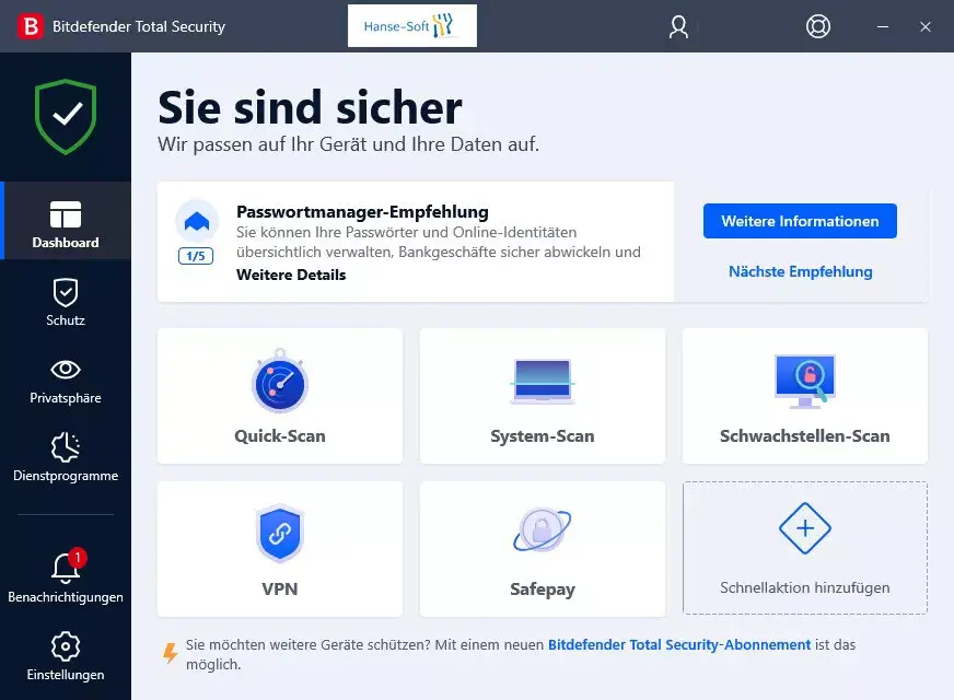 Bitdefender Total Security 2026 (1 Gerät / 1 Jahr) – Bild 3