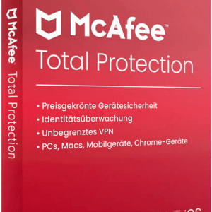 McAfee Total Protection inkl. VPN 2026 (1 Gerät / 1 Jahr)