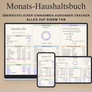 Monatliches Haushaltbuch